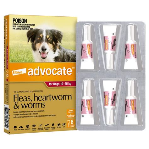 Buy Advocate Dog Large 10-25KG 6 Online at Chemist Warehouse®