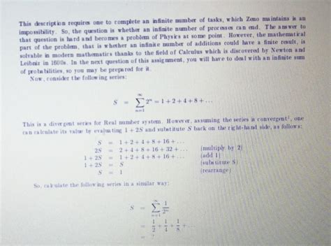 Solved Problem 2: Zeno's Paradox (Math Exercise) 10% points | Chegg.com