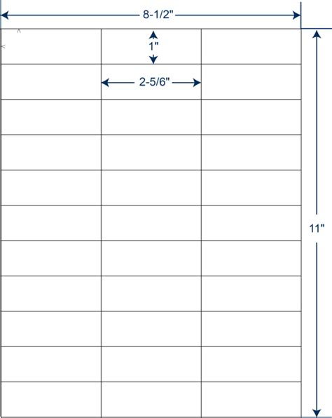 2-5/6" x 1" Laser/Inkjet Address Labels (100 Sheets) - Continental Datalabel