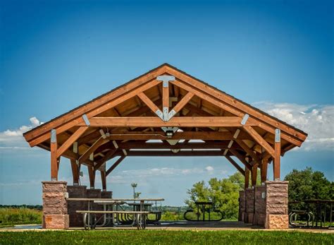 Pavilion at Good Earth State Park | Pavilion, Post and beam, Beams