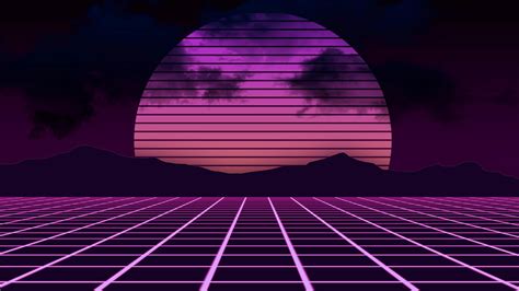 Digital Art Purple Sun 4K HD Vaporwave Wallpapers | HD Wallpapers | ID ...