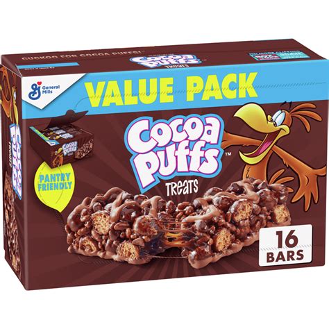 Cocoa Puffs Breakfast Cereal Treat Bars, Value Pack, 16 ct - Walmart.com