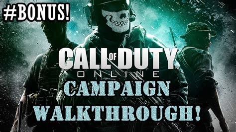 Call Of Duty Online - CAMPAIGN Walkthrough BONUS Mission! - YouTube