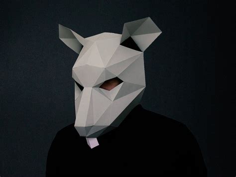 Rat Mask DIY Paper Mask Template | Fotografie