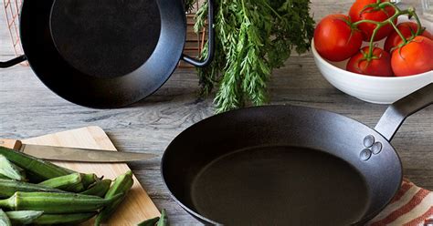 Carbon Steel Skillets & Pans | Cooking With Carbon Steel | Lodge