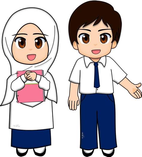 40+ Gambar Kartun Anak Sekolah Smp Berhijab, Gambar Kartun