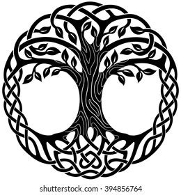 Vector Ornament Decorative Celtic Tree Life Stock Vector (Royalty Free ...