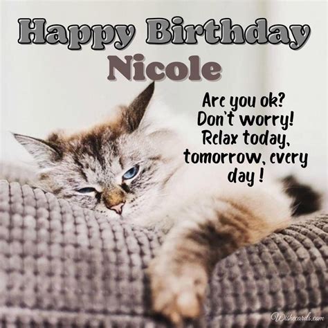 Happy Birthday Cards For Nicole With Wishes