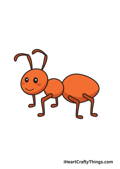 Ant Drawing - How To Draw An Ant Step By Step