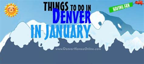 January Events Around Denver Colorado