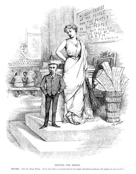 Spoils System Cartoon, 1885 Drawing by Thomas Nast | Fine Art America