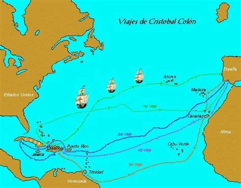 Resultado de imagen para mapa de las rutas de cristobal colon para llegar a america | Viajes de ...