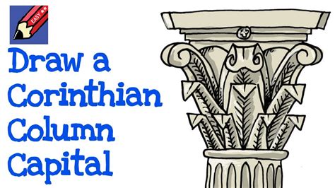 How to draw a Corithian Column Capital Real Easy for beginners - YouTube