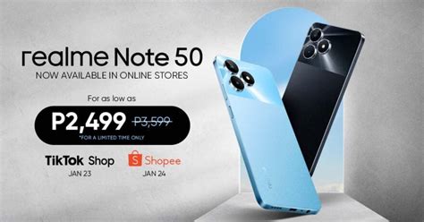 realme Note 50 debuts for as low as P2,499 ($45) in the Philippines - revü