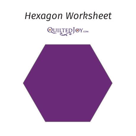 Easy Hexagon Worksheet