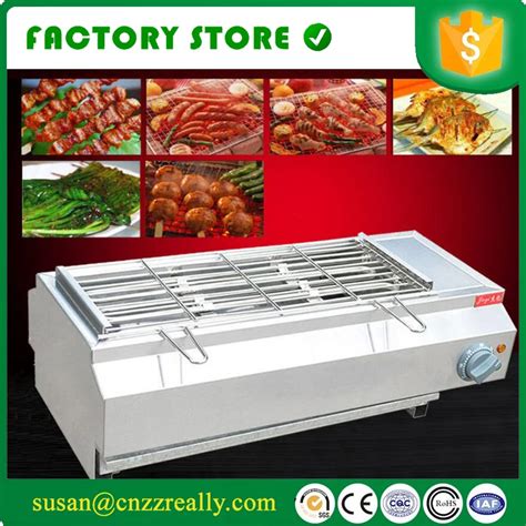 Commercial Electric Stainless Steel BBQ Grill smokeless electric meat ...