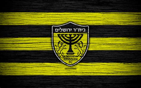 Download wallpapers beitar jerusalem 4k israel ligat haal logo football ...