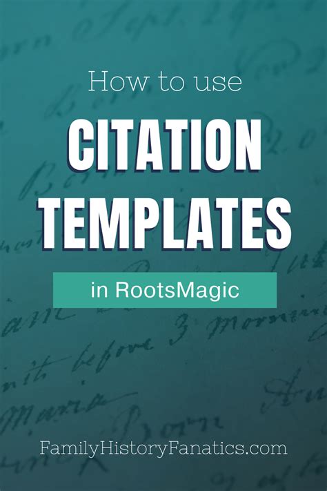 Genealogy Source Citation Tempates With RootsMagic | Genealogy software ...