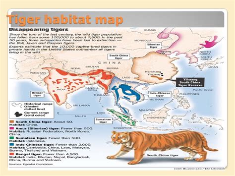 Bengal Tiger Habitat Map