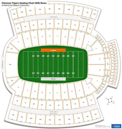 Clemson Football Stadium Seating Chart | Elcho Table