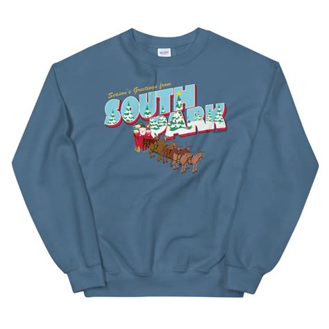 South Park Season's Greetings Holiday Fleece Crewneck Sweatshirt ...