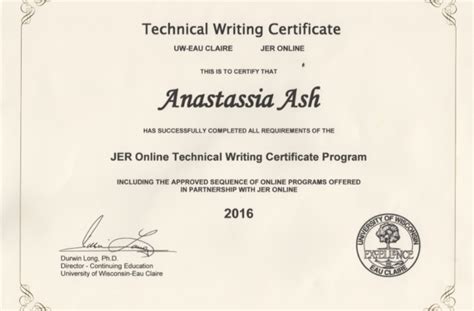 Online Writing Certificate | TUTORE.ORG - Master of Documents