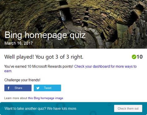 Take the Bing homepage quiz challenge! in 2021 | Bing, Quiz, 10 things