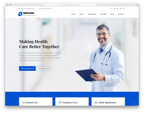 37 Free Doctor Website Templates With Neat Design 2022 - uiCookies