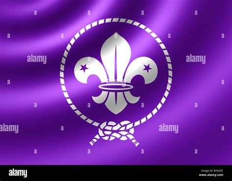 World Organization of the Scout Movement flag Stock Photo - Alamy