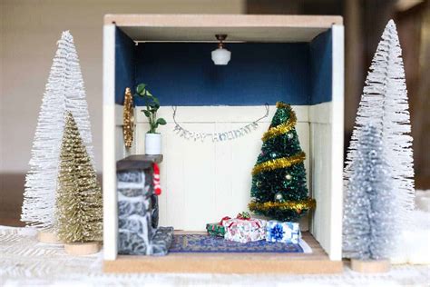 DIY Miniature Christmas Vignette // Love & Renovations