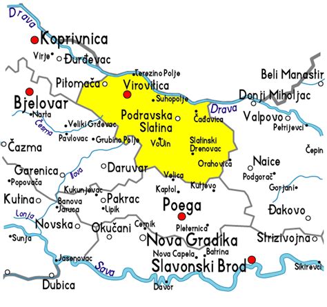 Karta Koprivnica | Karta