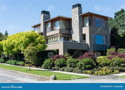 Modern House stock photo. Image of front, horizontal - 42281924