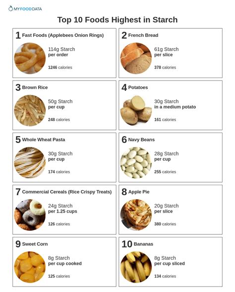 Top 10 Foods Highest in Starch