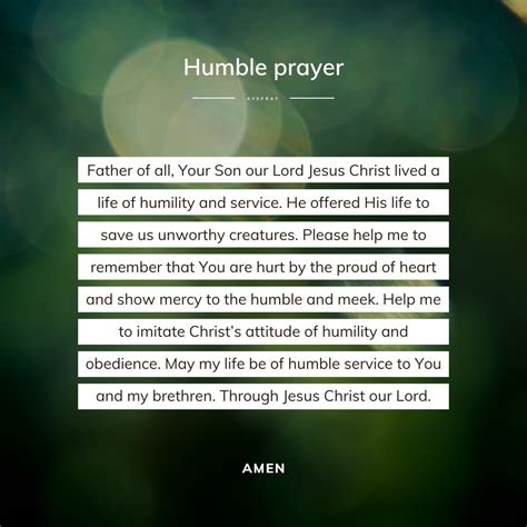 Humble prayer – AvePray