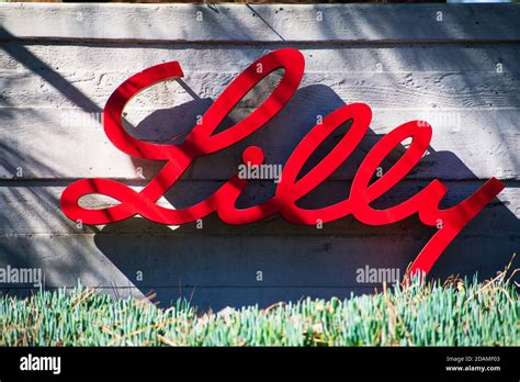 Eli Lilly logo sign. Eli Lilly and Company is an American ...