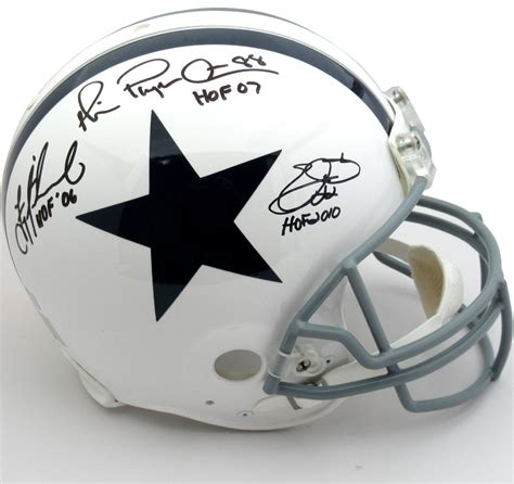 Troy Aikman, Emmitt Smith & Michael Irvin Autographed/Signed Dallas Co ...