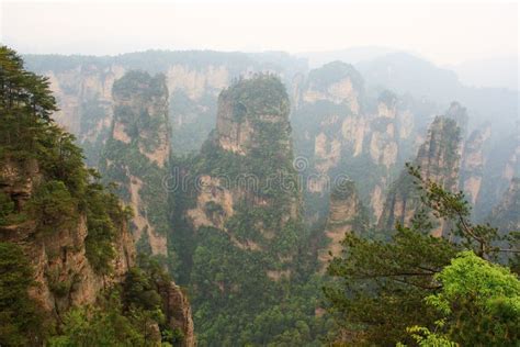 Zhangjiajie National Park, Avatar Mountains Stock Photo - Image of ...