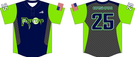 Raptors Baseball Club Custom Baseball Jerseys - Triton Mockup Portal