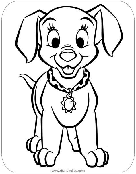 101 Dalmatians Coloring Pages (4) | Disneyclips.com