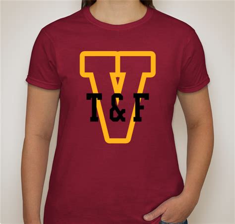 Voorhees High School Track & Field Booster Club Spiritwear Sale Maroon Custom Ink Fundraising