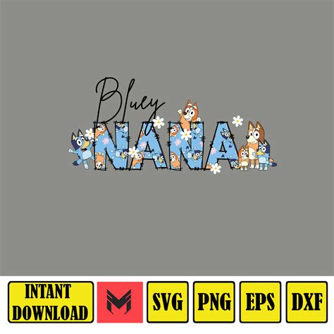 Bluey Mama Png Bluey Mom Png Grandma Png Nana Design Bluey S | Inspire Uplift