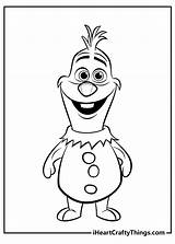 Frozen Olaf Face Coloring Pages sketch template
