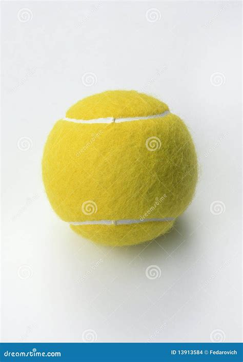 Yellow tennis ball stock photo. Image of racket, sport - 13913584