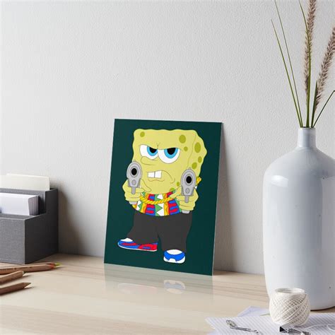 "Gangster Spongebob meme 90s Thug Cartoon Drip meme " Art Board Print for Sale by KrisLouDes ...