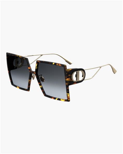 Dior 30 Montaigne Square Sunglasses in Black - Lyst