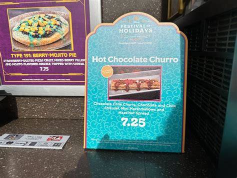 REVIEW: Hot Chocolate Churro Returns to Terran Treats for 2023 Festival of Holidays at Disney ...