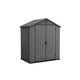 Keter Darwin 6x4 ft. Resin Outdoor Storage Shed With Floor for Patio Furniture and Tools ...