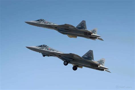 Two new Sukhoi Su-57 fighter jets spotted in Russia - Air Data News