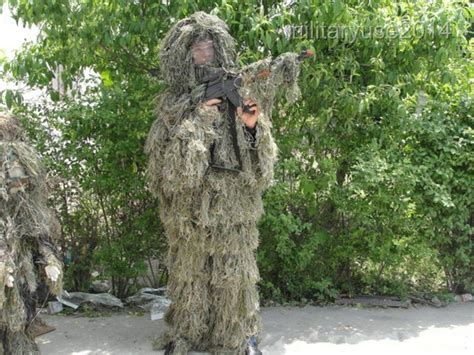 Adults 3D Military Camouflage Woodland Sniper Ghillie Suit & Camo ...