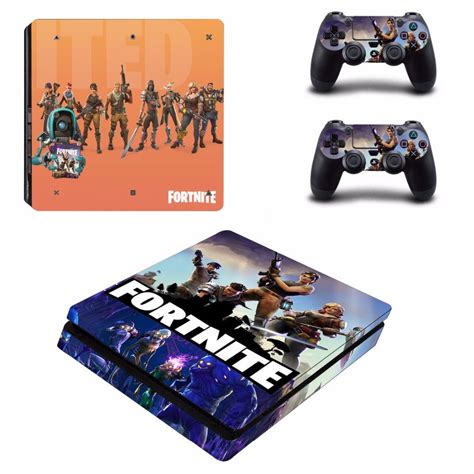 Game Fortnite PS4 Slim Skin Sticker For Sony PlayStation 4 Console and ...